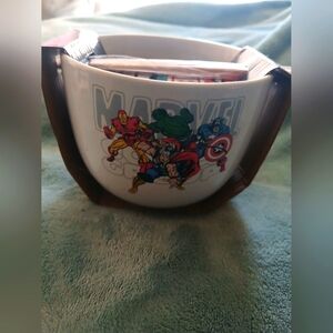 Marvel Superheroes White Bowl And Chopsticks